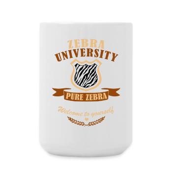 Zebra-Diplom - Große Tasse 440 ml - Weiß - Vorne