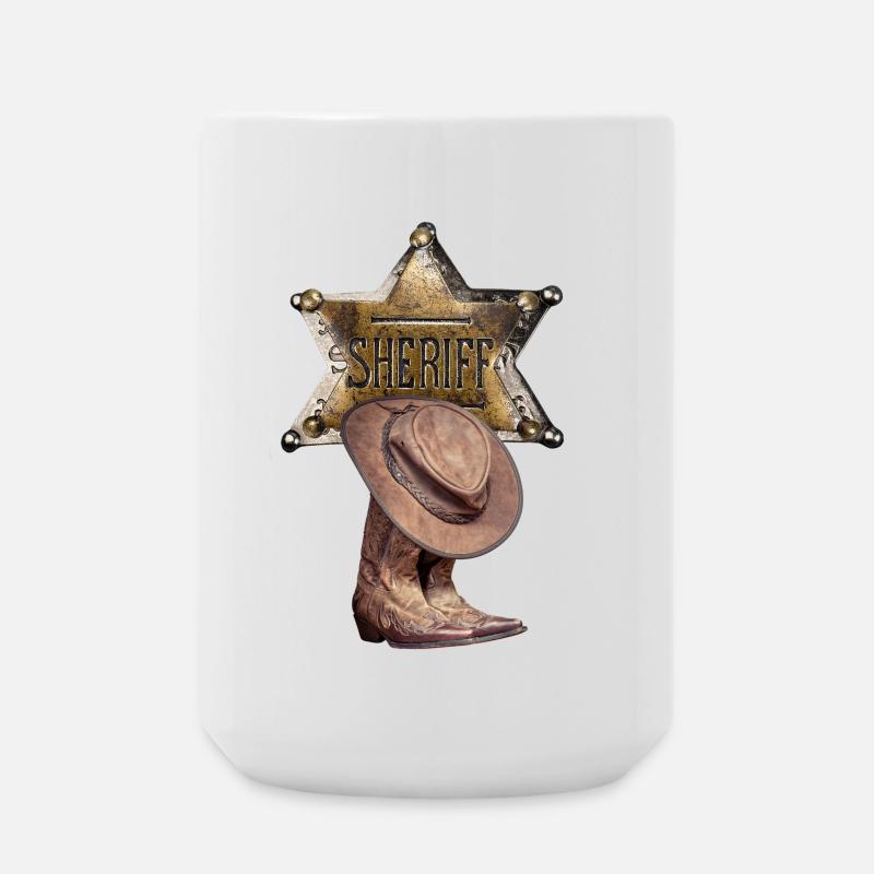 Shérif - Grande tasse 440 ml - blanc