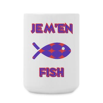 FISH. HUMOUR. POISSON - Grande tasse 440 ml - blanc - Devant