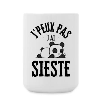 Je peux pas j ai sieste - Grande tasse 440 ml - blanc - Devant