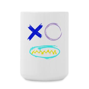 Face Graffiti Teeth - Large Mug 440 ml - white - Front