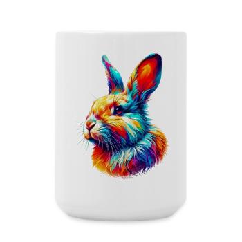 Lapin - Grande tasse 440 ml - blanc - Devant