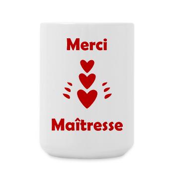 DANKE HERRIN - Große Tasse 440 ml - Weiß - Vorne