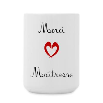 GELIEBTE. VIELEN DANK. DANKE HERRIN. GESCHENK - Große Tasse 440 ml - Weiß - Vorne