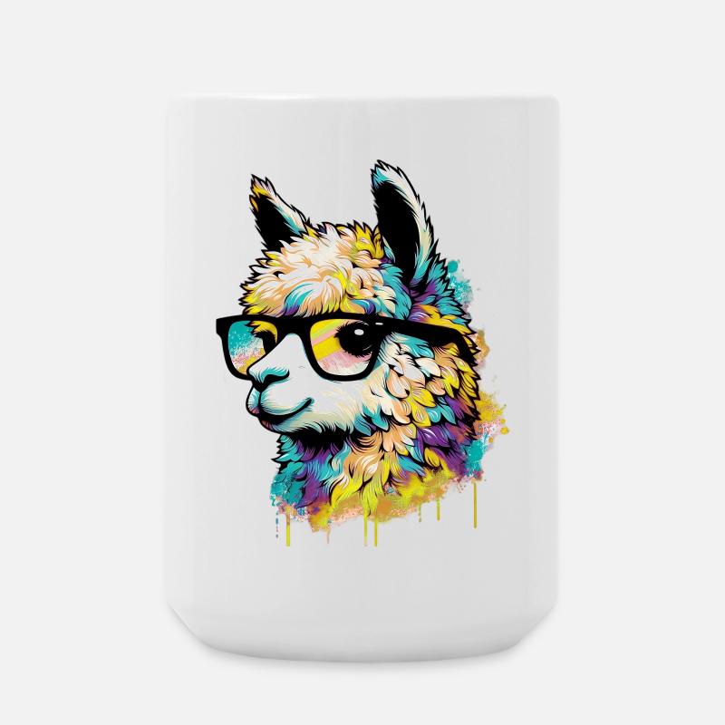 Alpaka - Große Tasse 440 ml - Weiß