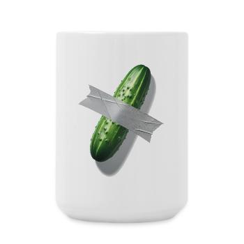 Cucumber on Wall - The Next Big Art Meme! - Large Mug 440 ml - white - Front