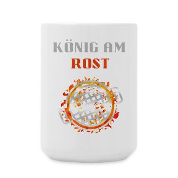 könig am rust - Große Tasse 440 ml - Weiß - Vorne