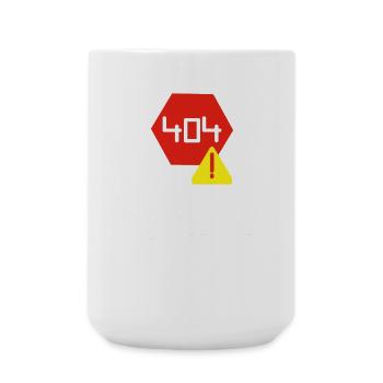 Humor im Code: Eine visuelle Fehlermeldung - Große Tasse 440 ml - Weiß - Vorne