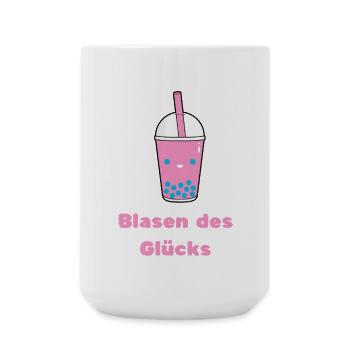 Blasen des Glücks - Große Tasse 440 ml - Weiß - Vorne