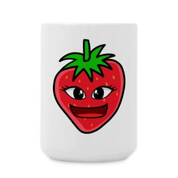 Fraise Fraises Confiture Cuisinier Chefs Fruits - Grande tasse 440 ml - blanc - Devant