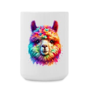 Alpaga - Grande tasse 440 ml - blanc - Devant