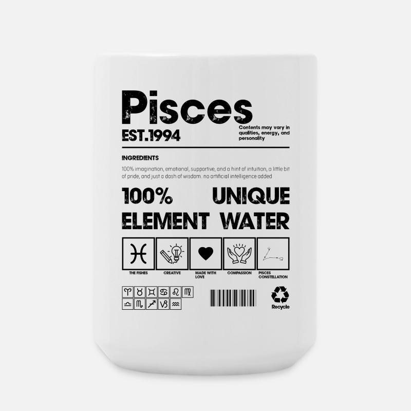 Pisces 1994 - Large Mug 440 ml - white