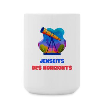 Jenseits des Horizonts - Große Tasse 440 ml - Weiß - Vorne