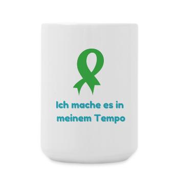 Ich mache es in meinem Tempo - Große Tasse 440 ml - Weiß - Vorne
