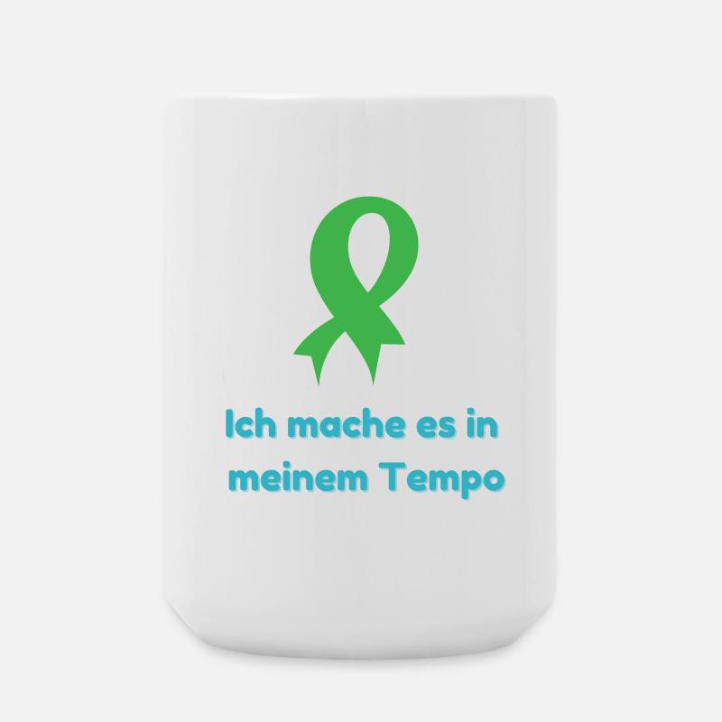 I do it at my pace - Large Mug 440 ml - white