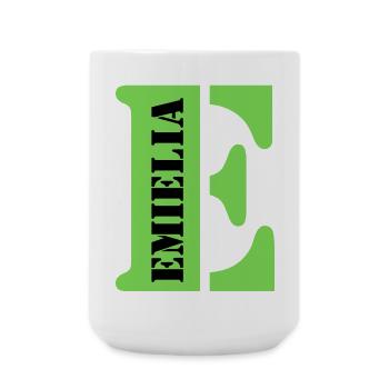 E Emielia - Große Tasse 440 ml - Weiß - Vorne