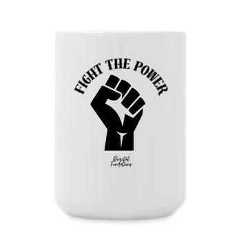fight the power - Grande tasse 440 ml - blanc - Devant