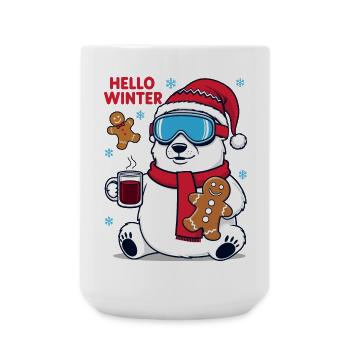 Ours polaire au pain d’épices - Grande tasse 440 ml - blanc - Devant