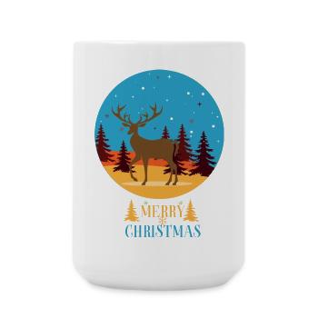 Frohe Weihnachten - Große Tasse 440 ml - Weiß - Vorne