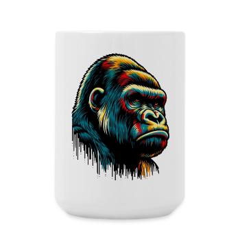 Gorilla - Large Mug 440 ml - white - Front