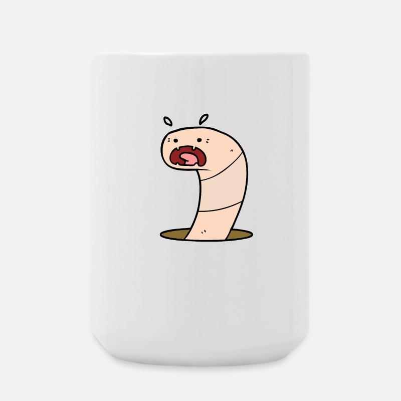 Mobile worm - Large Mug 440 ml - white