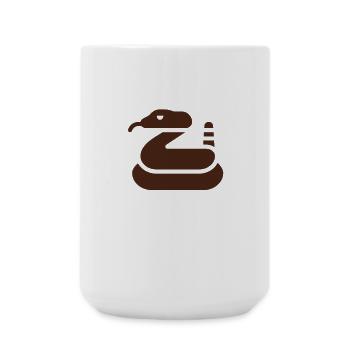 Incroyable serpent à sonnettes - Grande tasse 440 ml - blanc - Devant