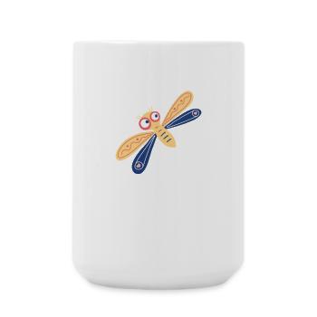 Demoiselle délicate - Grande tasse 440 ml - blanc - Devant