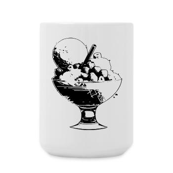 Sundae - Grande tasse 440 ml - blanc - Devant