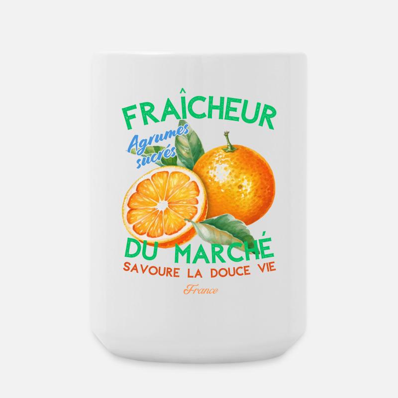 Fraicheur du marché - Grande tasse 440 ml - blanc