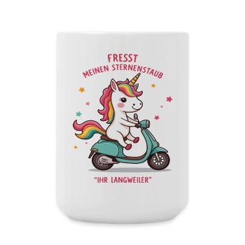Scooter Unicorn - Large Mug 440 ml - white - Front