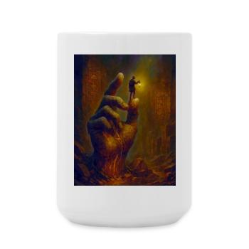 Echoes of the Buried Titan - Große Tasse 440 ml - Weiß - Vorne