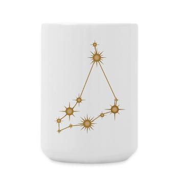 Star Constellation Capricorn Zodiac Birth Sign - Large Mug 440 ml - white - Front