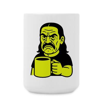 Angry Coffee Man - Große Tasse 440 ml - Weiß - Vorne