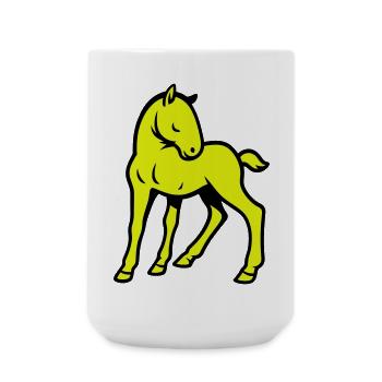 Cheval mignon - Grande tasse 440 ml - blanc - Devant