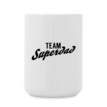 Team Superdad - Große Tasse 440 ml - Weiß - Vorne
