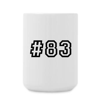 1983 Born 43rd Birthday 43 years old - Large Mug 440 ml - white - Front
