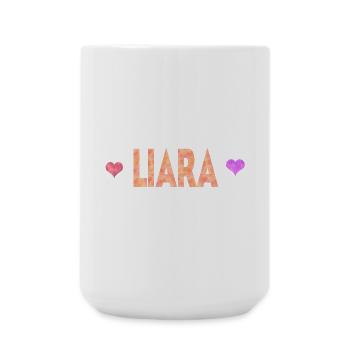 Liara - Grande tasse 440 ml - blanc - Devant
