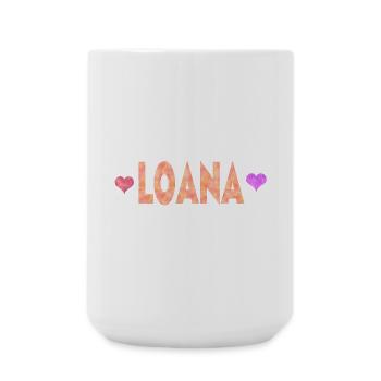 Loana - Grande tasse 440 ml - blanc - Devant