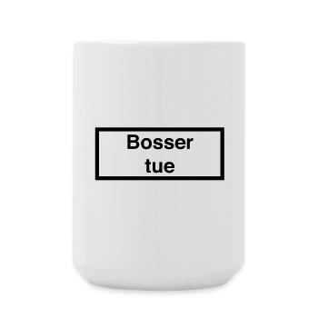 Arbeit tötet :) - Große Tasse 440 ml - Weiß - Vorne