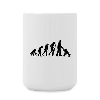 Entwicklung des Super-Papa - Große Tasse 440 ml - Weiß - Vorne