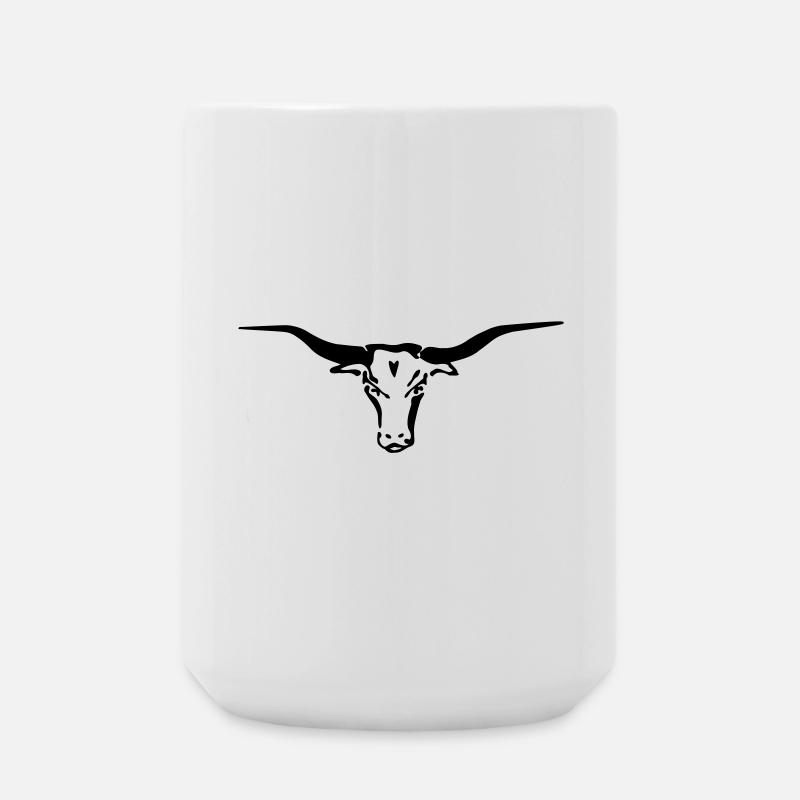 texas longhorn - Große Tasse 440 ml - Weiß