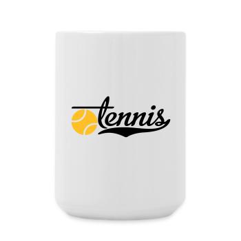 tennis - Grande tasse 440 ml - blanc - Devant