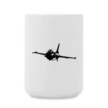 Kampfjet - Große Tasse 440 ml - Weiß - Vorne