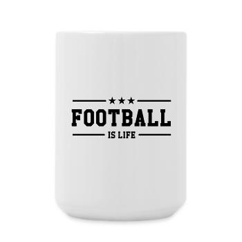 Football is life ! - Grande tasse 440 ml - blanc - Devant