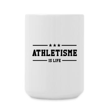 Athletics is life - Large Mug 440 ml - white - Front