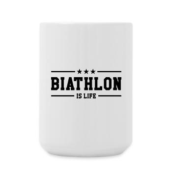 Biathlon is life - Grande tasse 440 ml - blanc - Devant