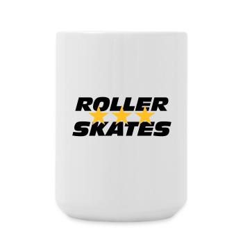 Roller Skates - Large Mug 440 ml - white - Front