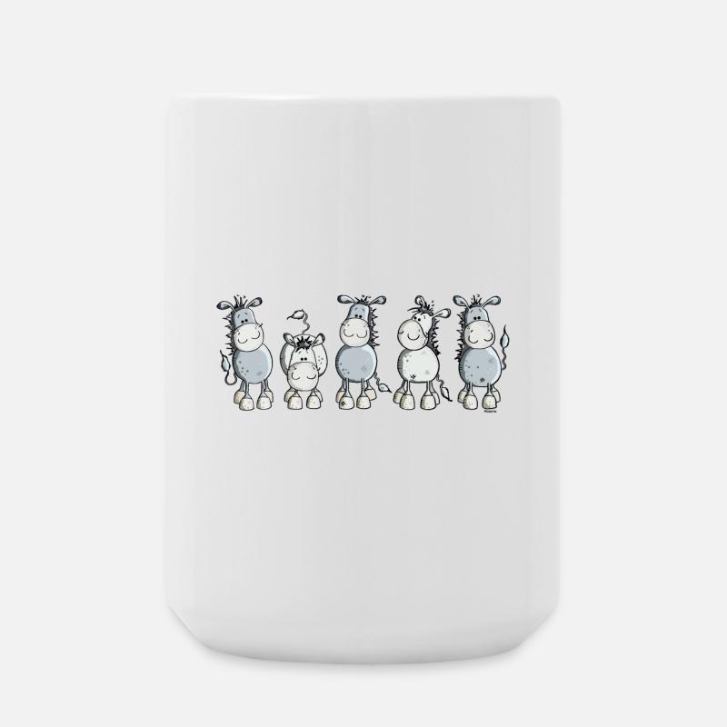 Funny Esel - Hausesel - Große Tasse 440 ml - Weiß