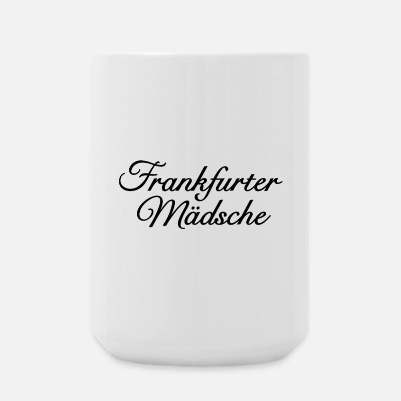 Frankfurter Mädsche Klassisch Mädel aus Frankfurt - Große Tasse 440 ml - Weiß