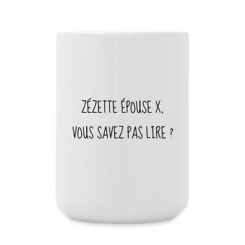 Cinéma / Citation / Série télé / Geek - Grande tasse 440 ml - blanc - Devant
